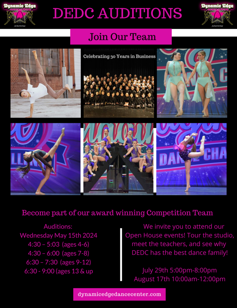 DEDC Diamond Competition Team Auditions May 15th 2024 | Dynamic Edge ...